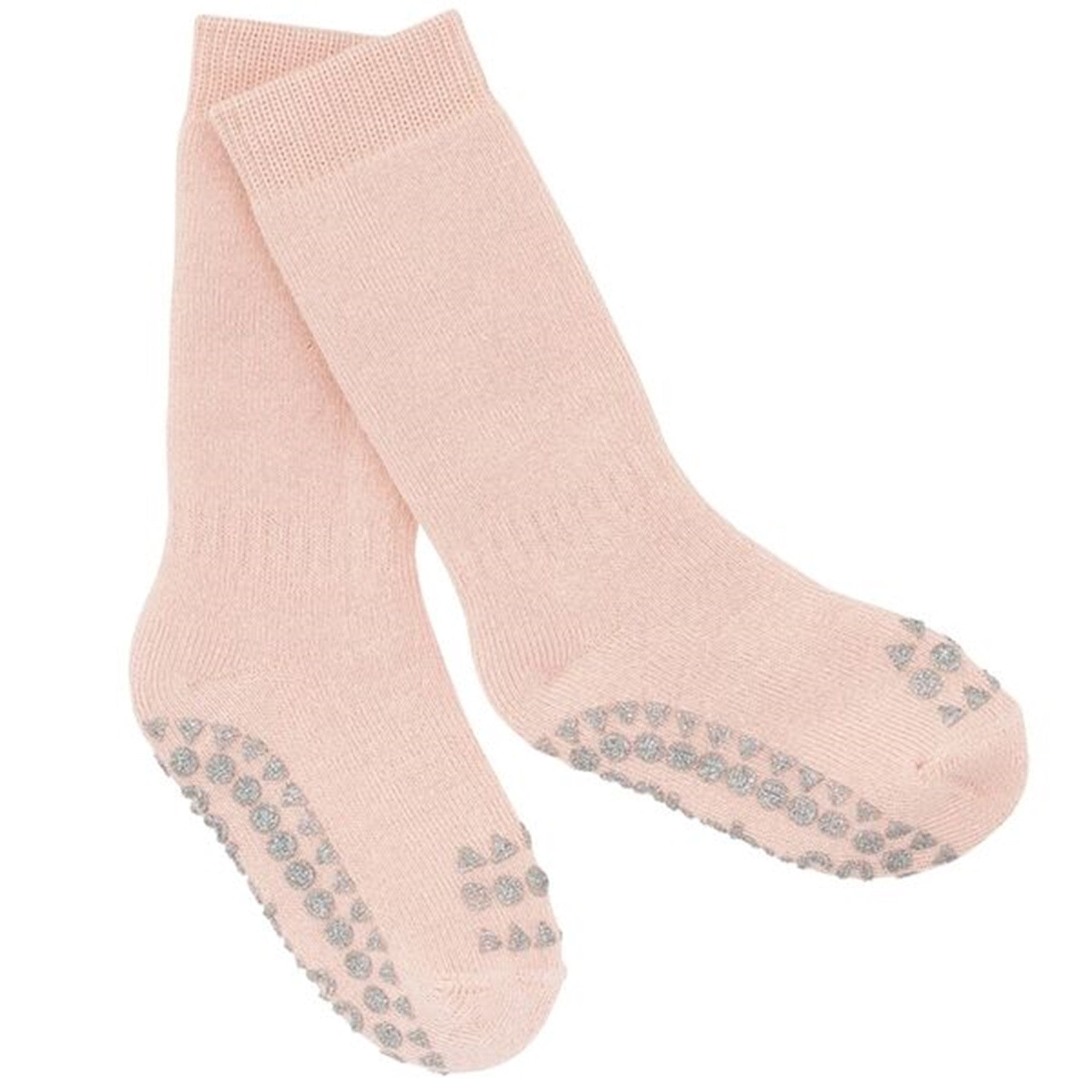 GObabyGO Non-slip Socks (Soft Pink Glitter)