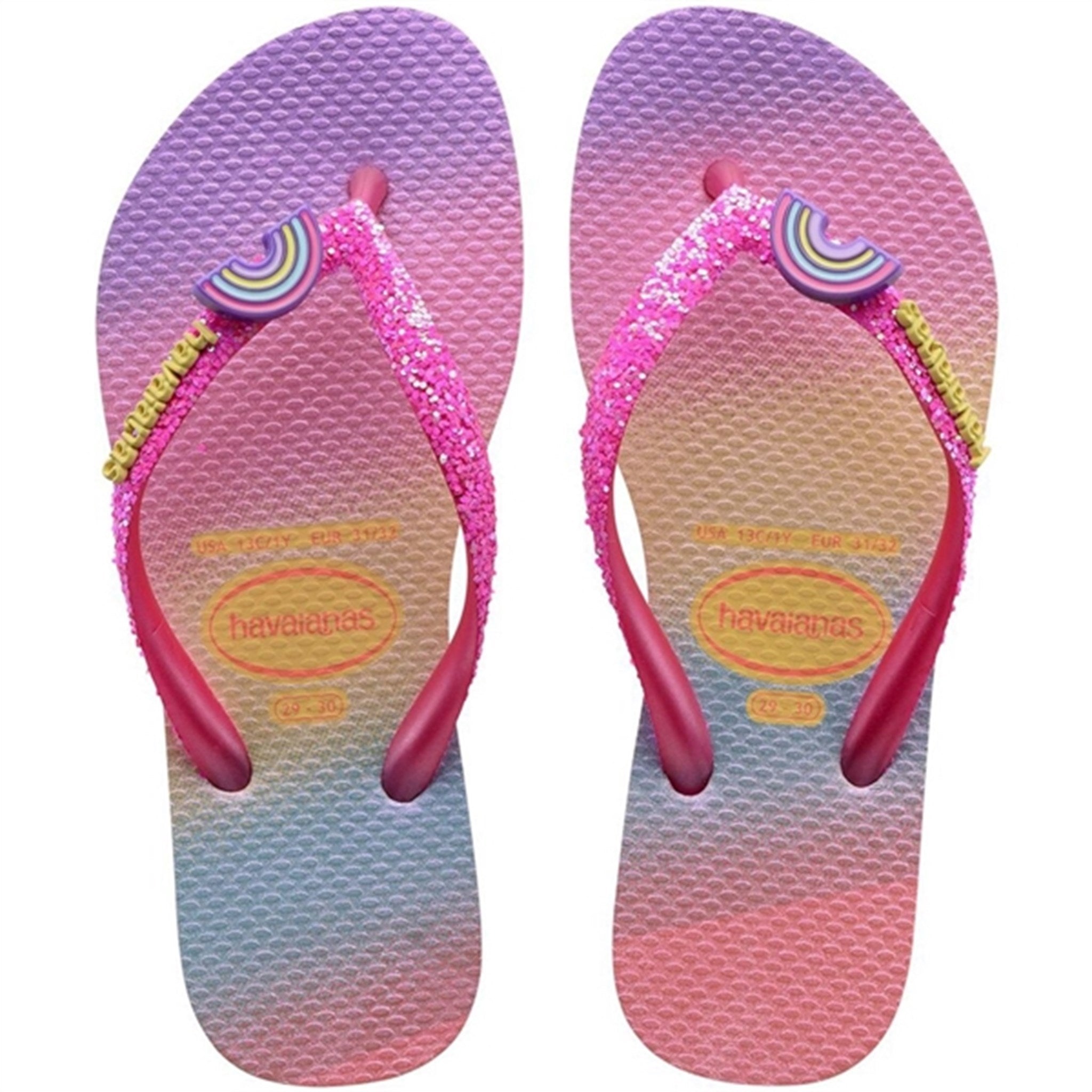 Havaianas Kids Sandals Slim Glitter Trendy PnkLemo/PnkFlux