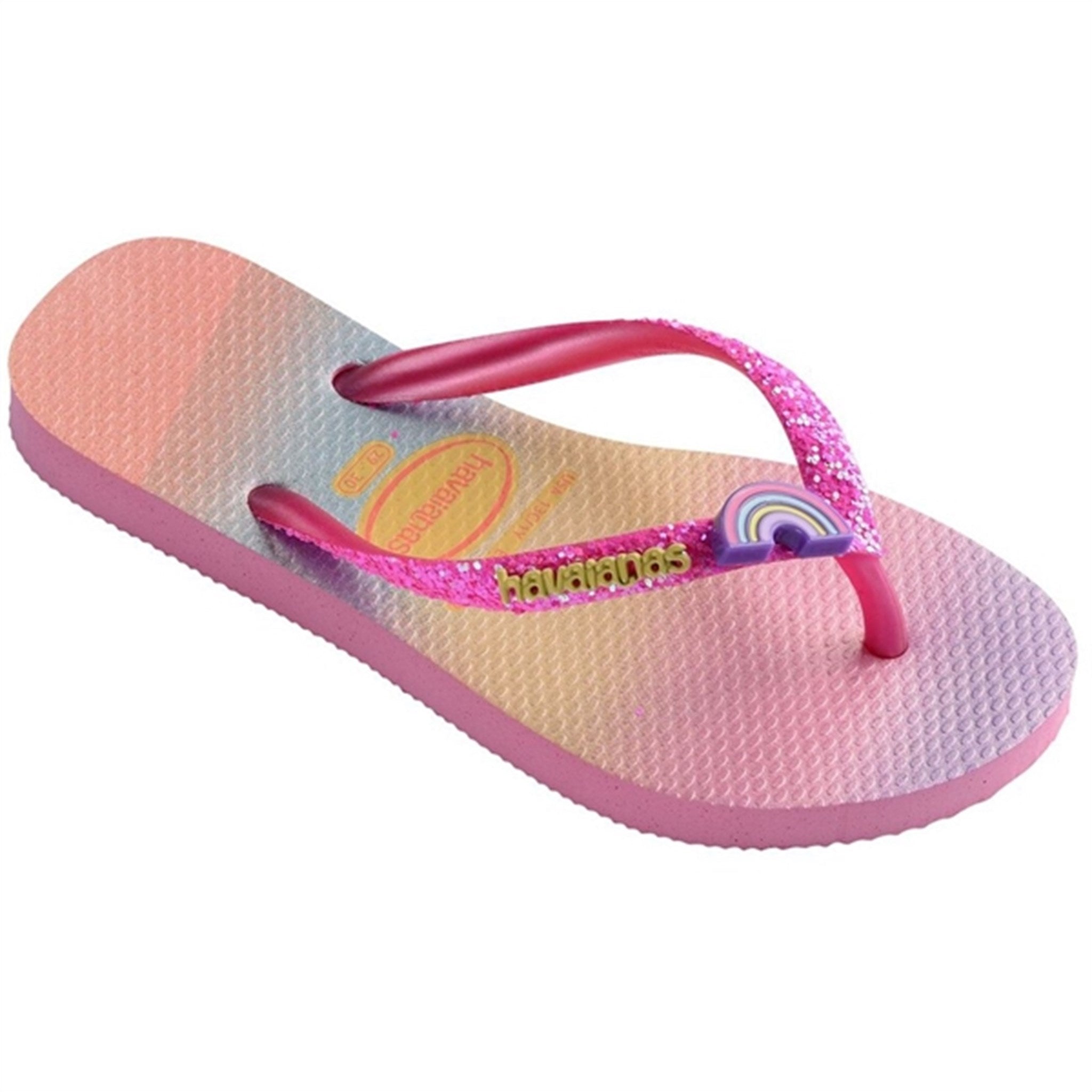 Havaianas Kids Sandals Slim Glitter Trendy PnkLemo/PnkFlux 2