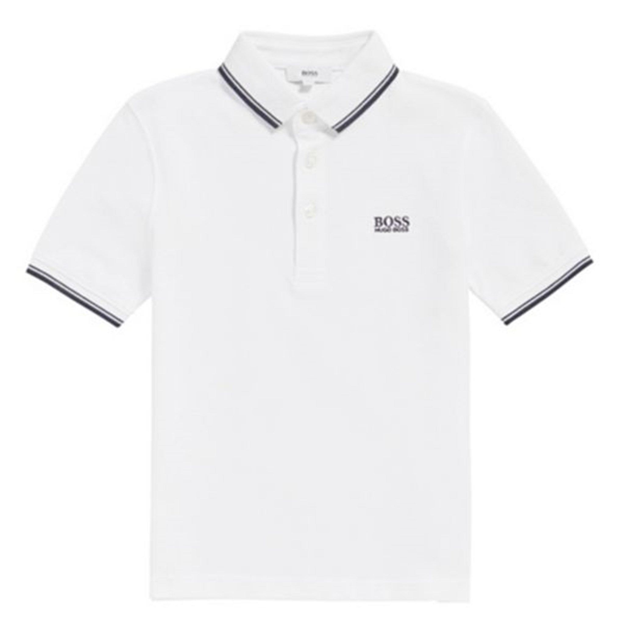 Hugo Boss Boy Short Sleeve Polo White