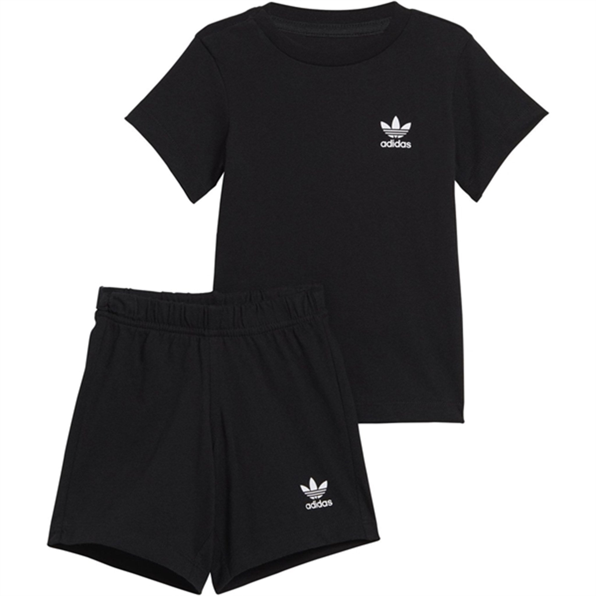 adidas Originals Black Shorts Tee Set