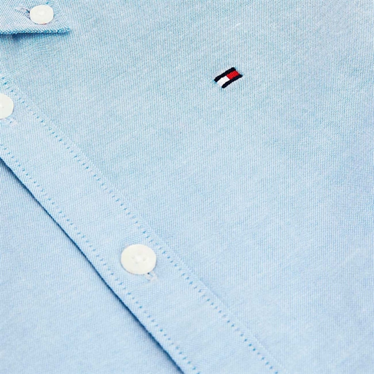 Tommy Hilfiger Boys Stretch Oxford Shirt Calm Blue