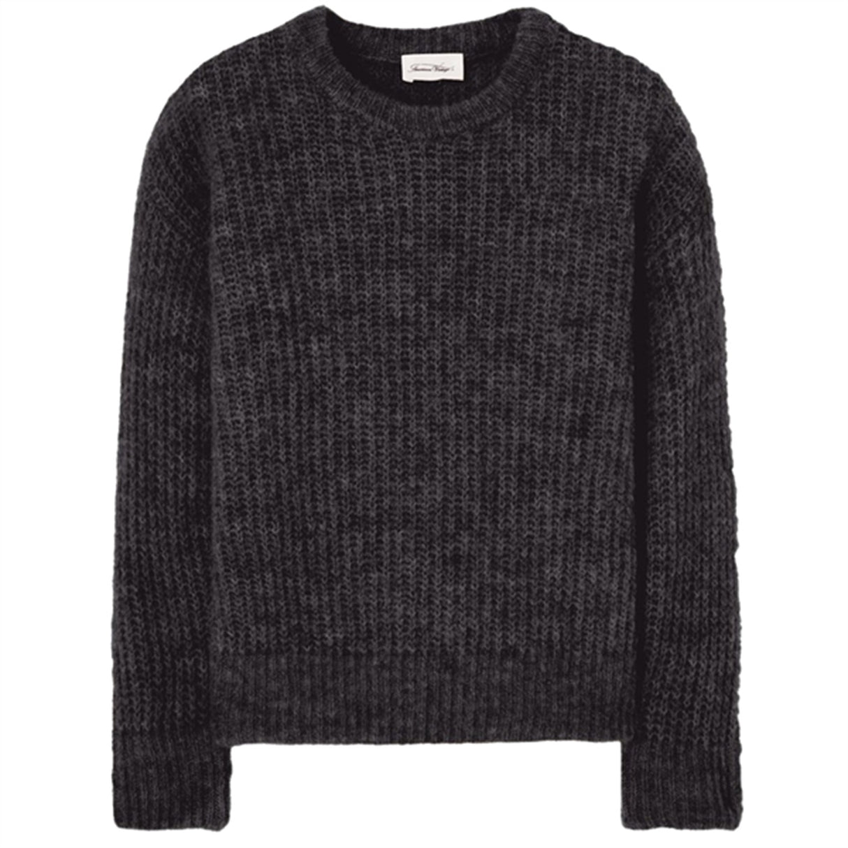 American Vintage Knit Blouse East Charcoal Melange