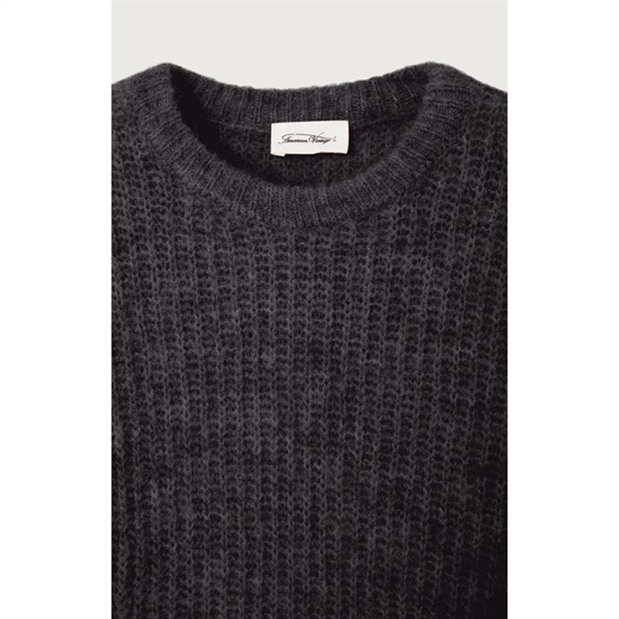 American Vintage Knit Blouse East Charcoal Melange