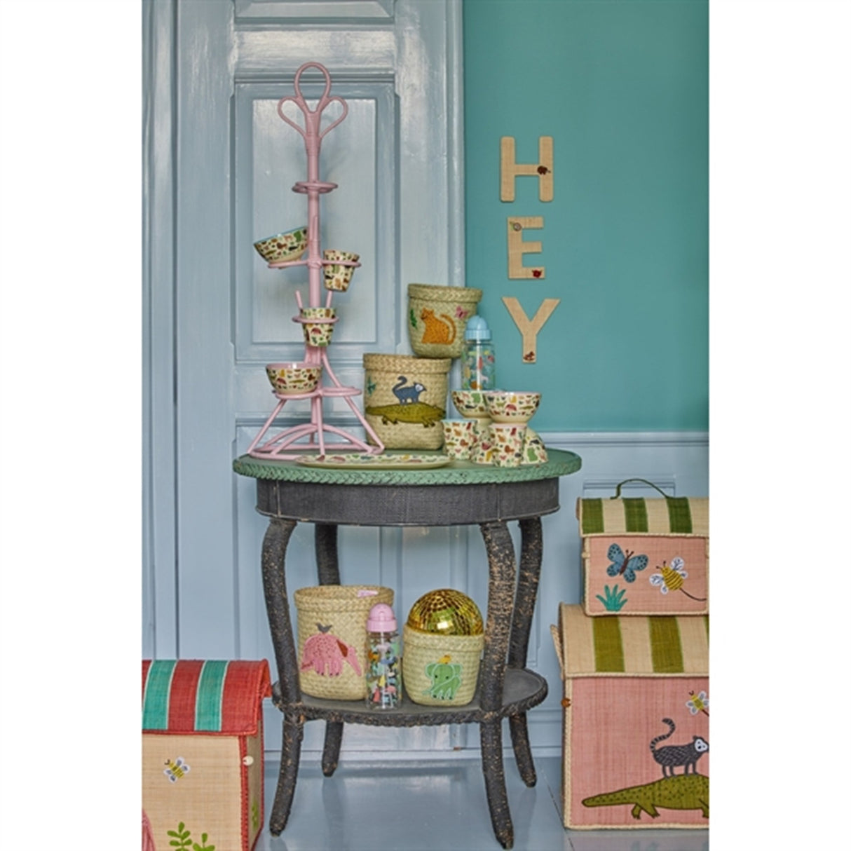 RICE Butterfly Theme Storage Basket Extra Small