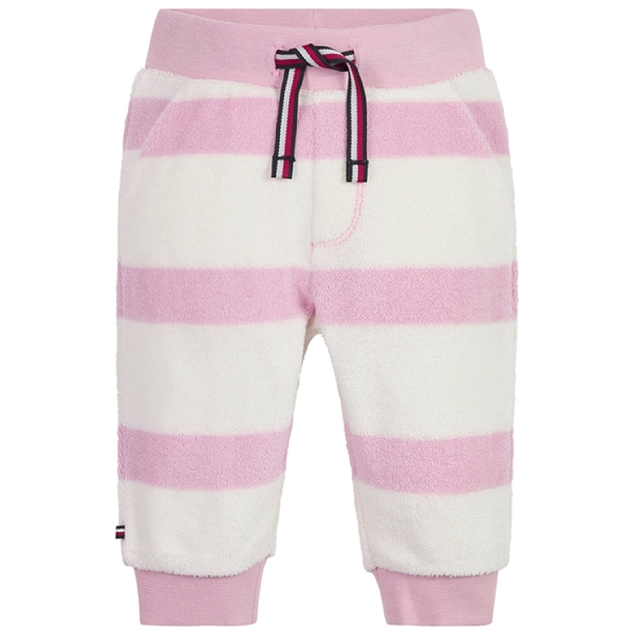 Tommy Hilfiger Baby Striped Towelling Sweatpants Pink Shade / Ancient White Stripe