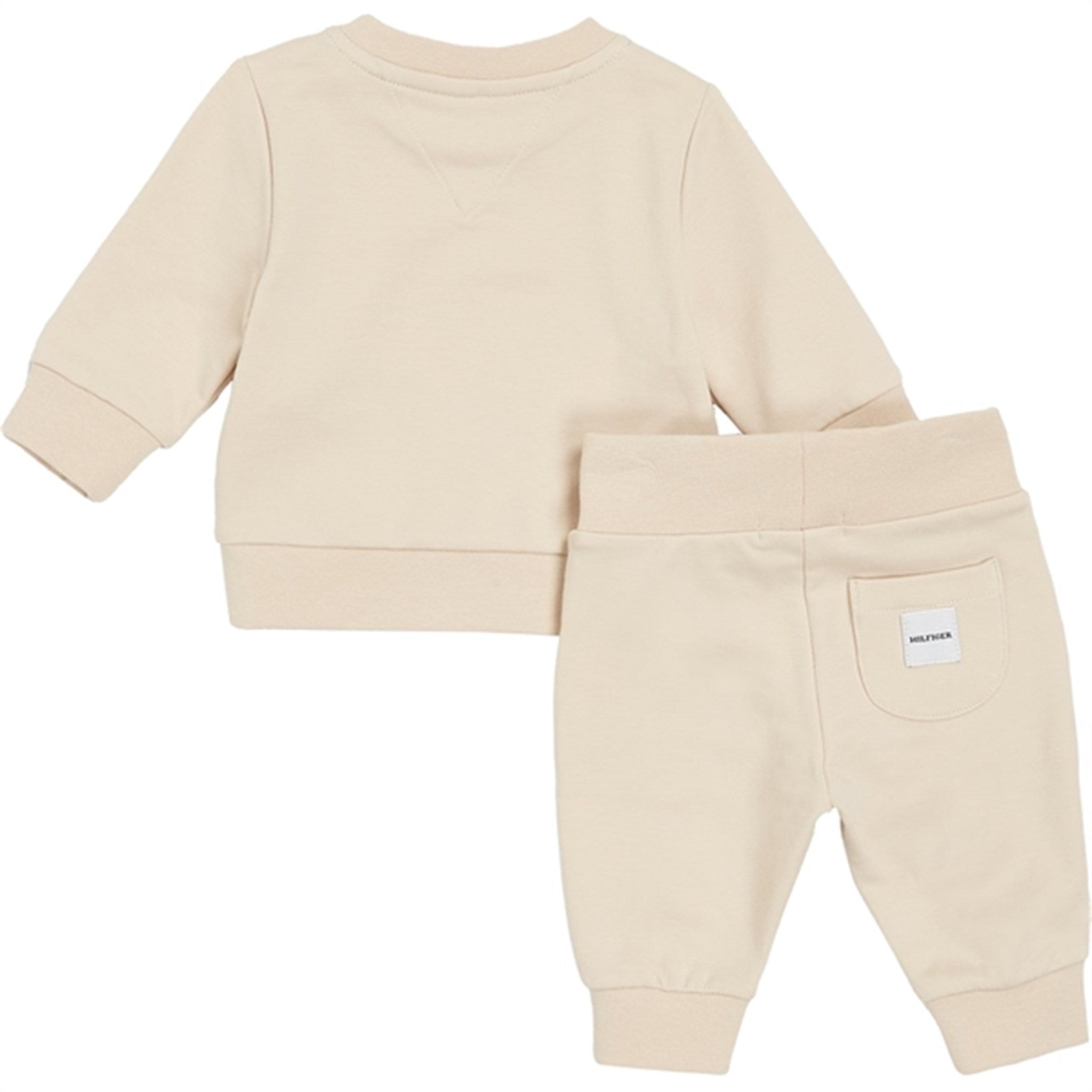 Tommy Hilfiger Baby Curved Monotype Sweatsuit Classic Beige 3