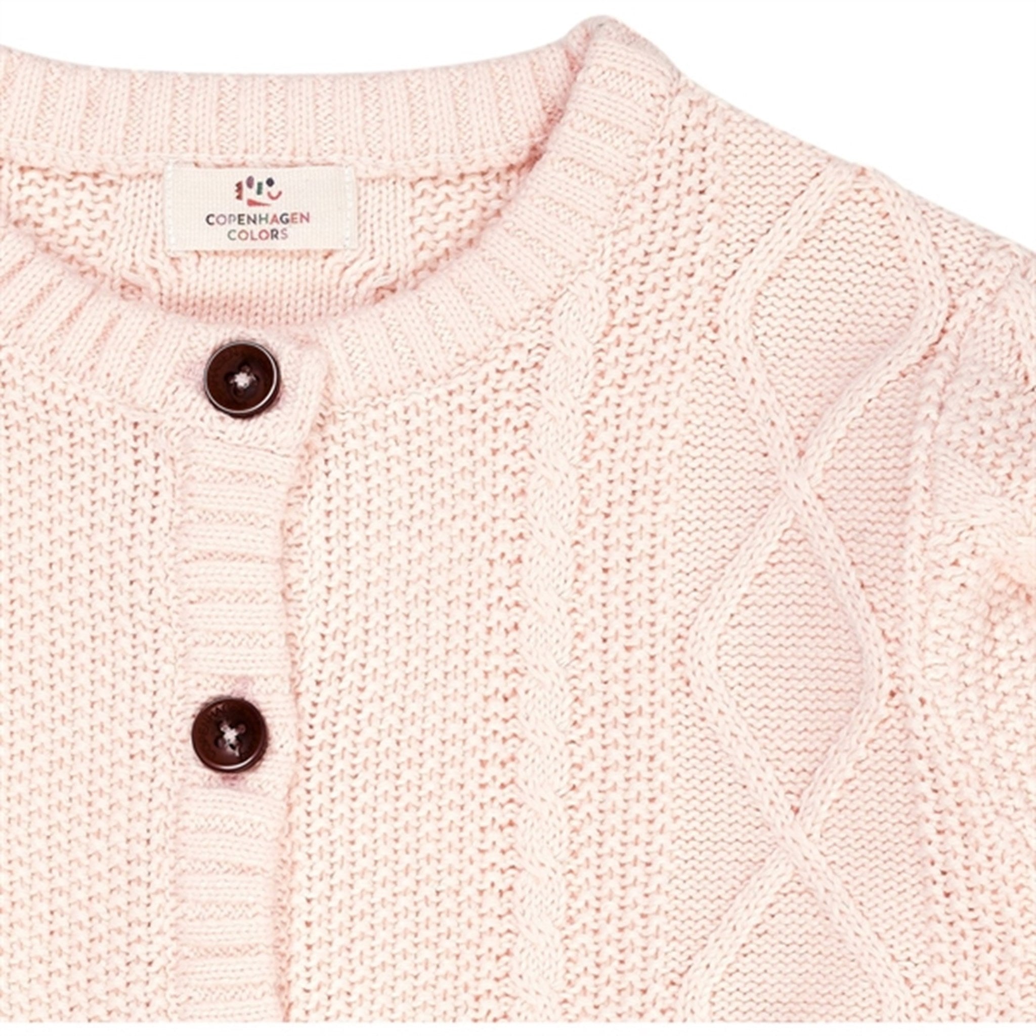 Copenhagen Colors Soft Pink Knit Cardigan 3