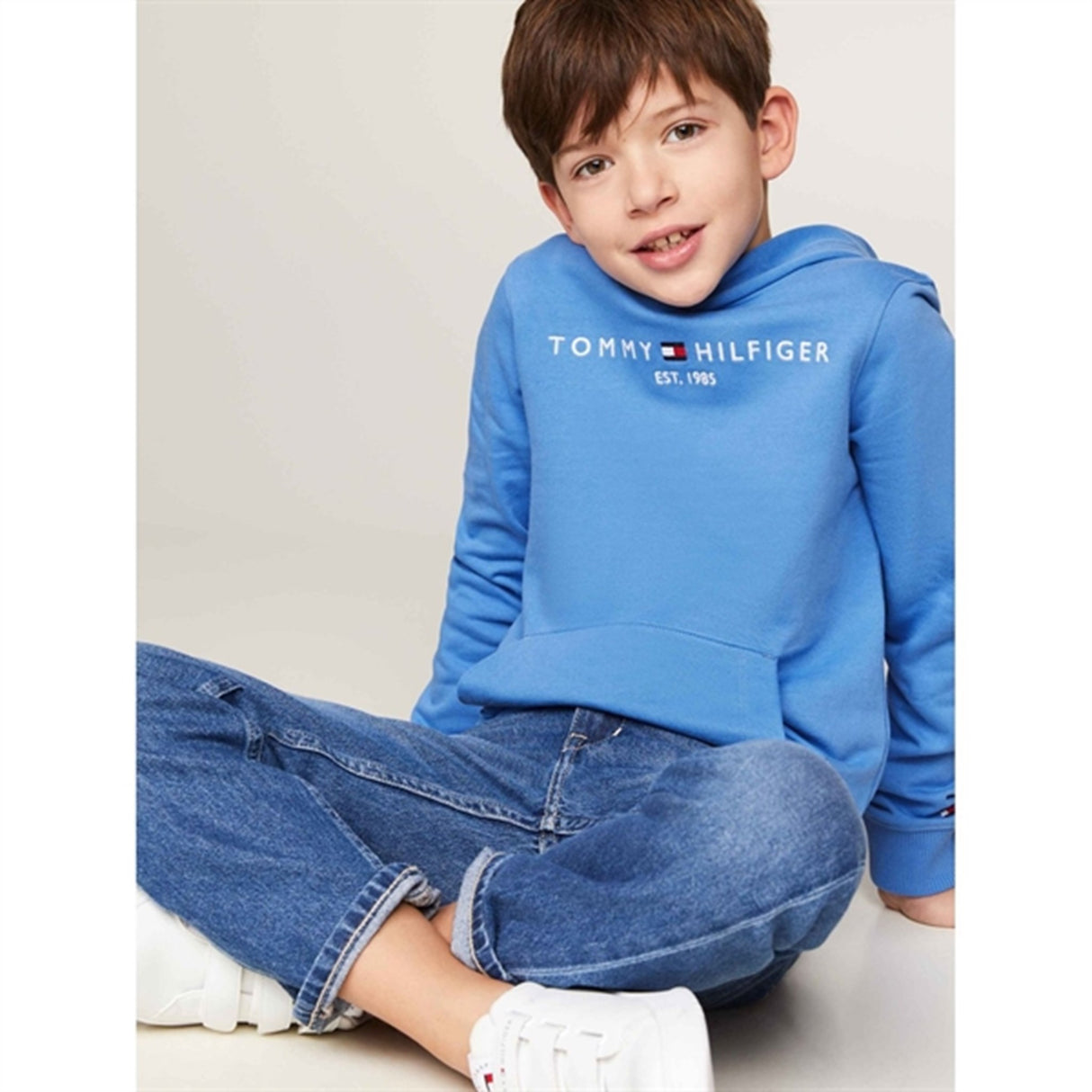 Tommy Hilfiger Essential Hoodie Blue Spell