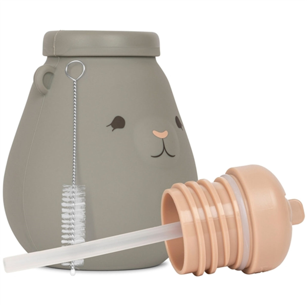 Konges Sløjd Silicone Drinking Bottle Teddy Whale