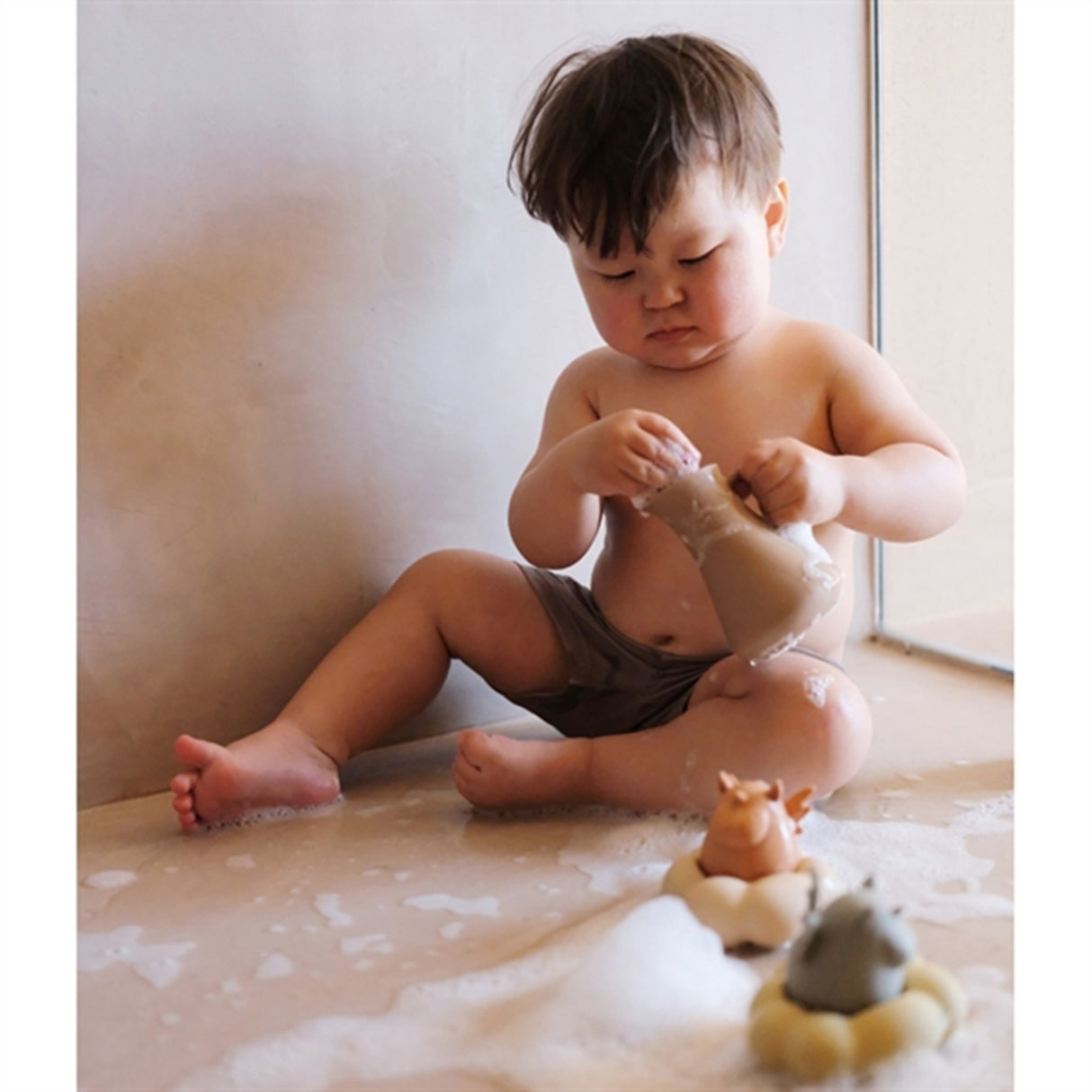 Konges Sløjd Silicone Bath Toys Unicorn Almond