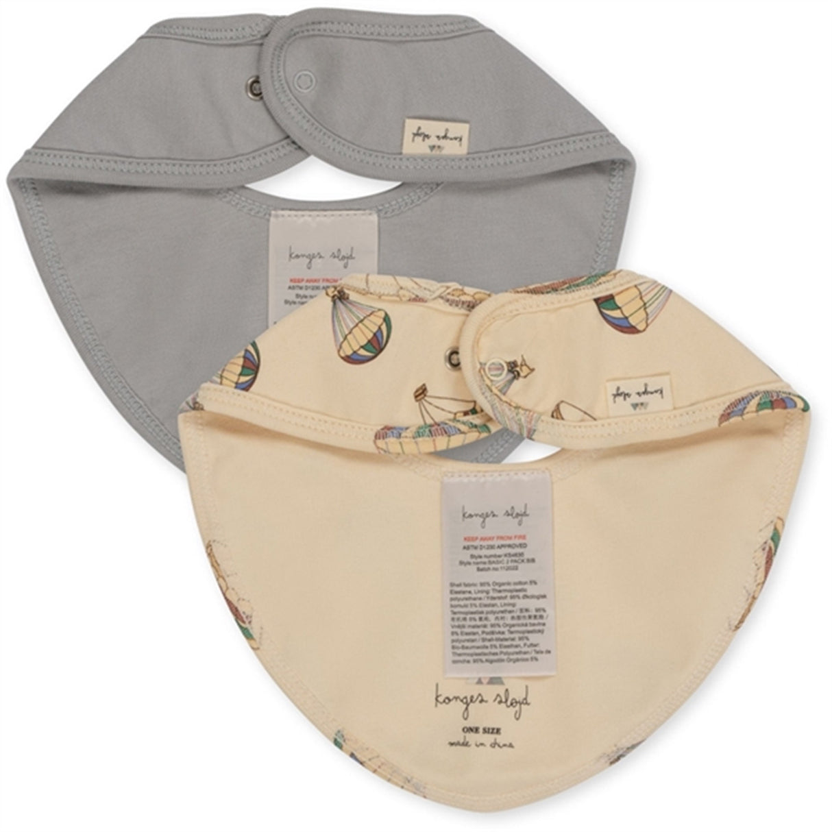 Konges Sløjd Basic Bib 2-pack Léviter