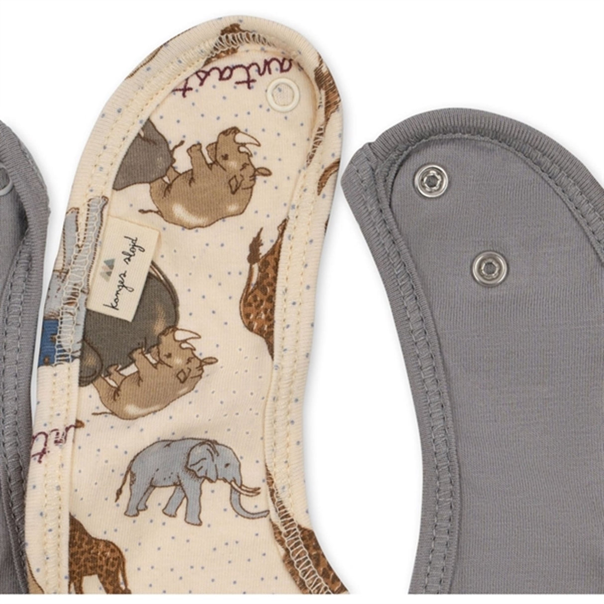 Konges Sløjd Elefantastic/Sleet Basic 2-Pack Bib