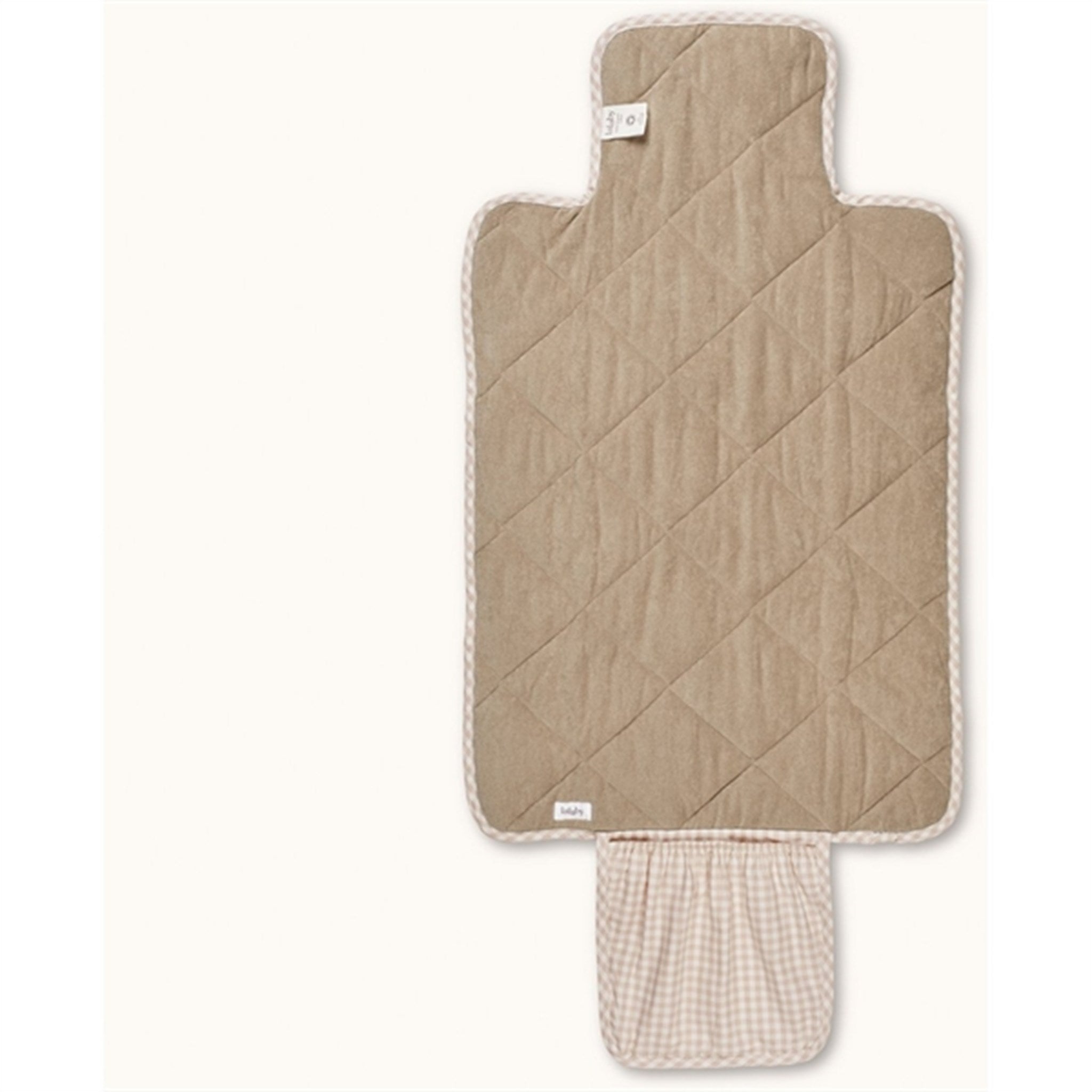 Lalaby Changing Mat Beige Gingham 7