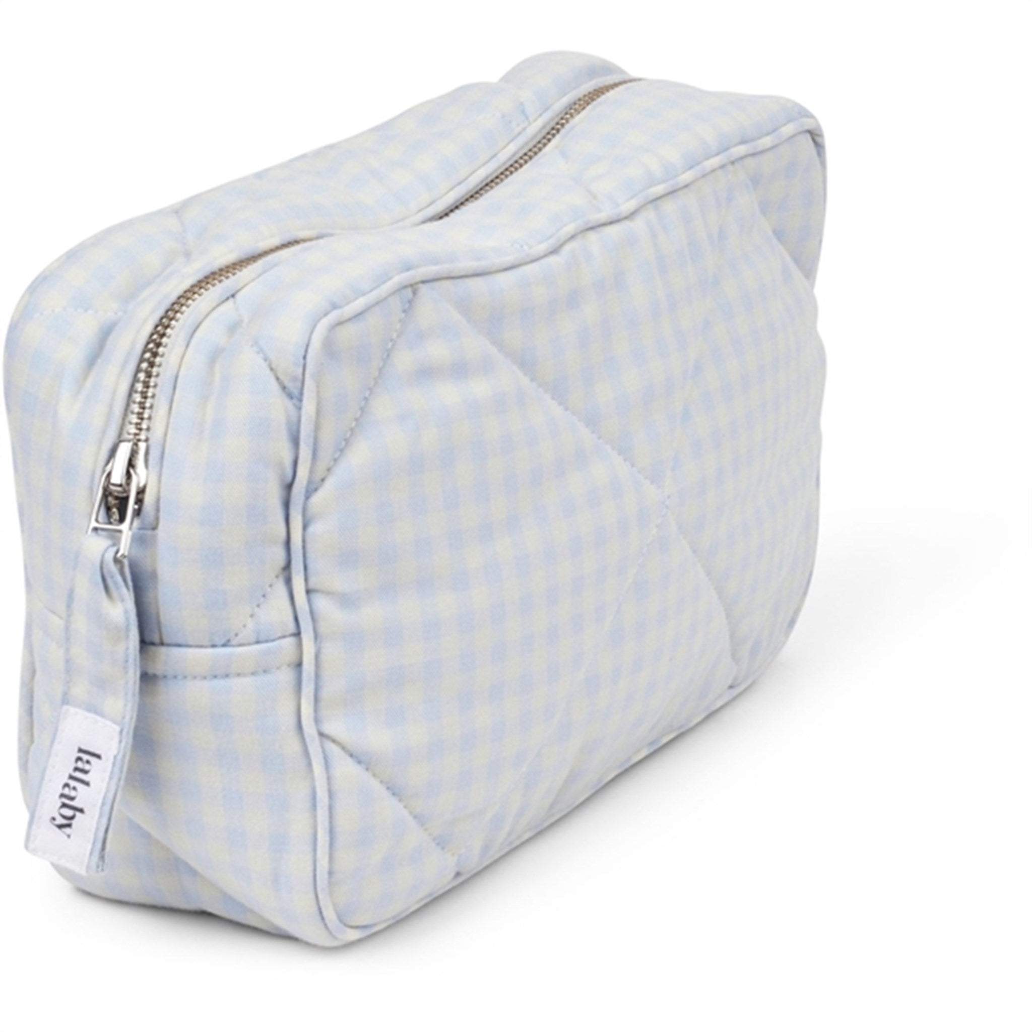 Lalaby Toiletry Bag Blue Gingham