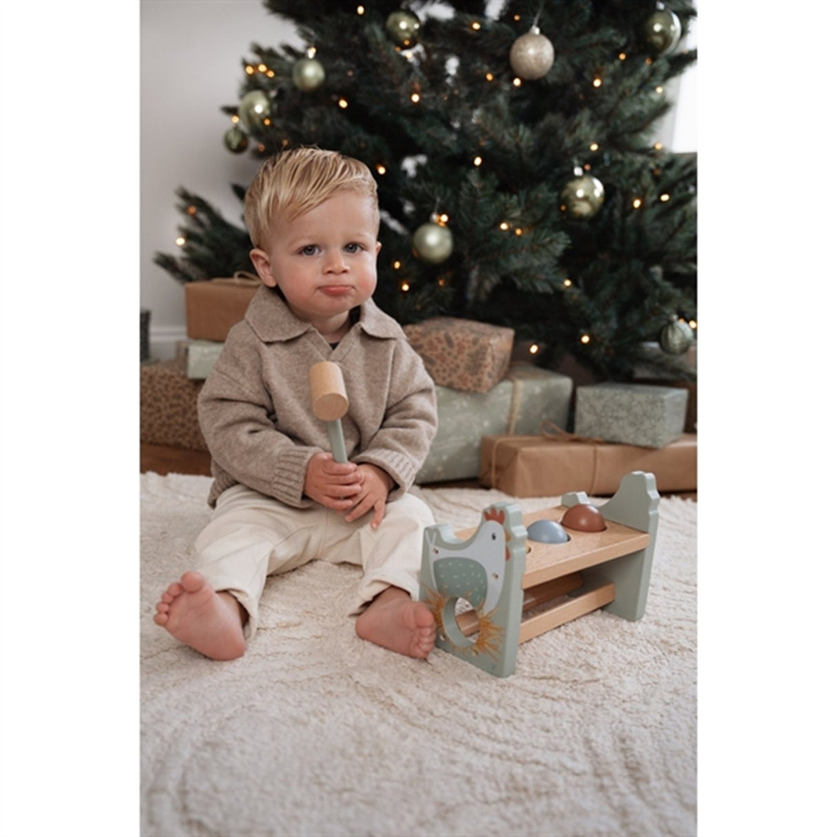 Little Dutch Little Farm Hammerbræt m. kugler FSC