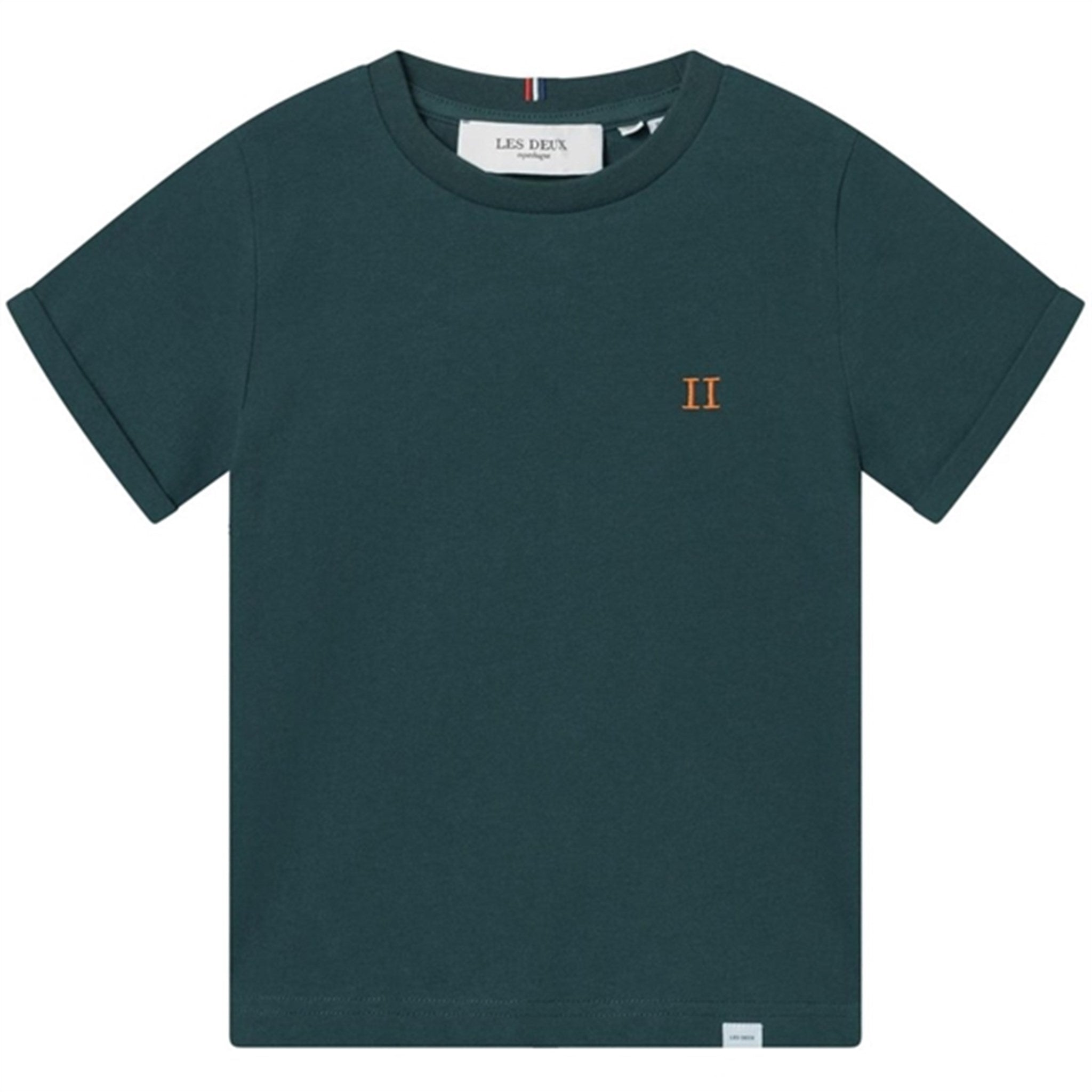Les Deux Kids Pine Green/Orange Nørregaard T-Shirt