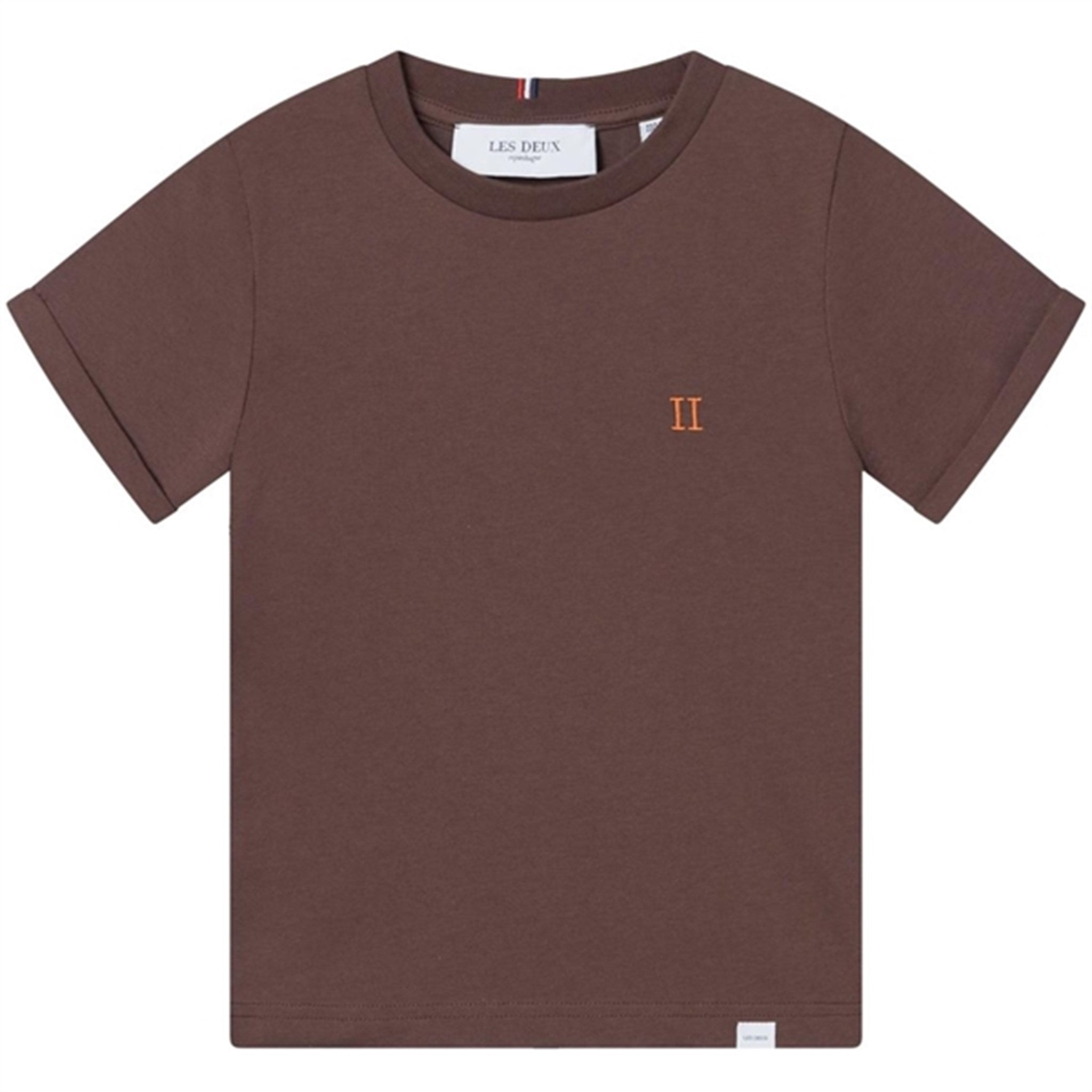 Les Deux Kids Ebony Brown/Orange Nørregaard T-Shirt