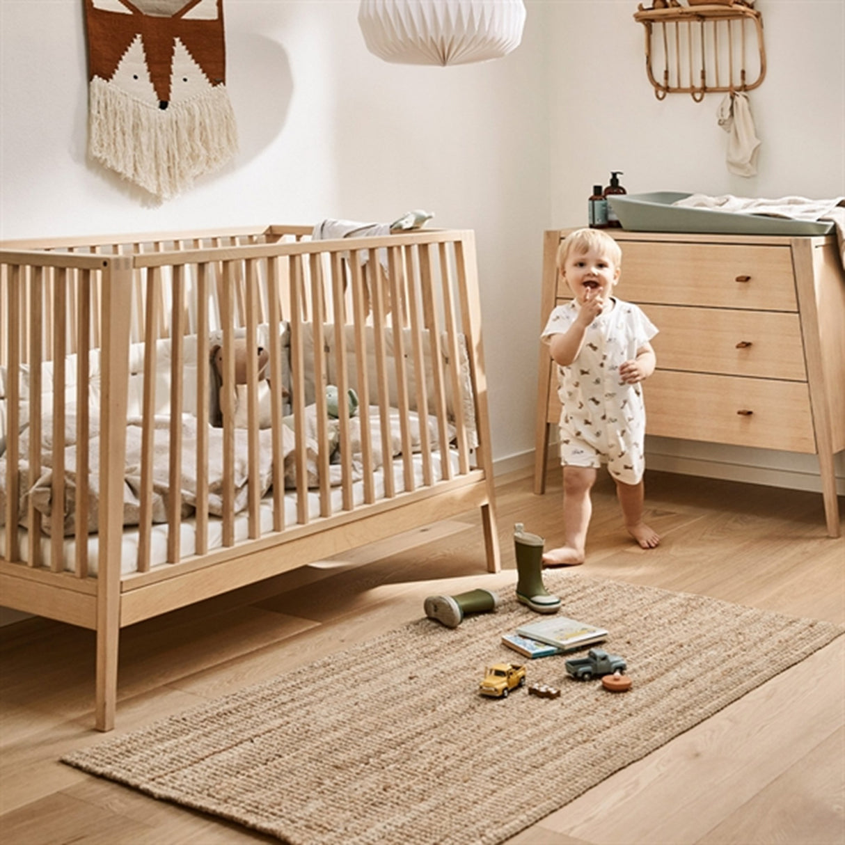 Leander Linea Baby Cot without Mattress Oak