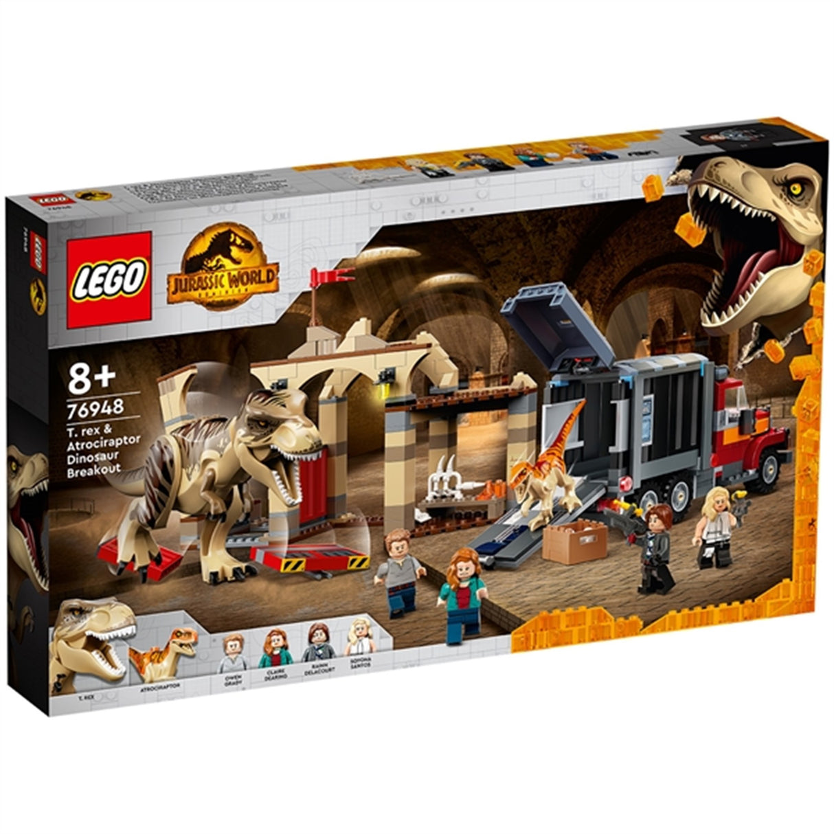 LEGO® Jurassic World™ T. rex & Atrociraptor Dinosaur Breakout