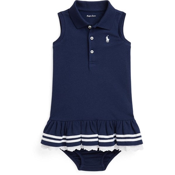 Ralph Lauren Baby Girl Dress Refined Navy