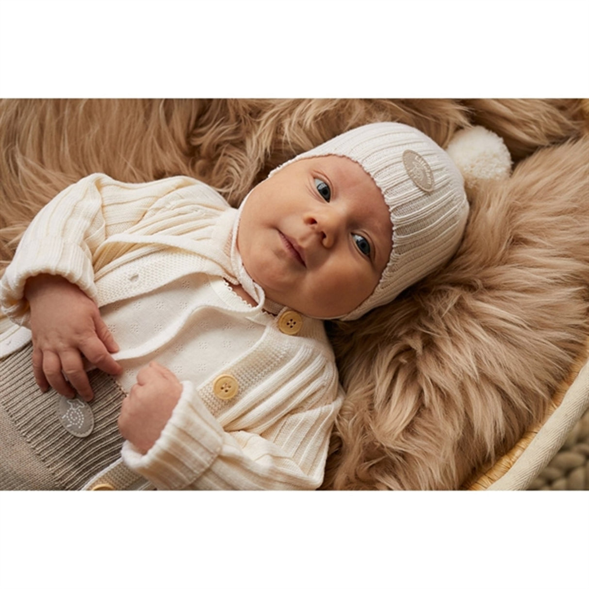 Lillelam Hat Baby Nature Creme