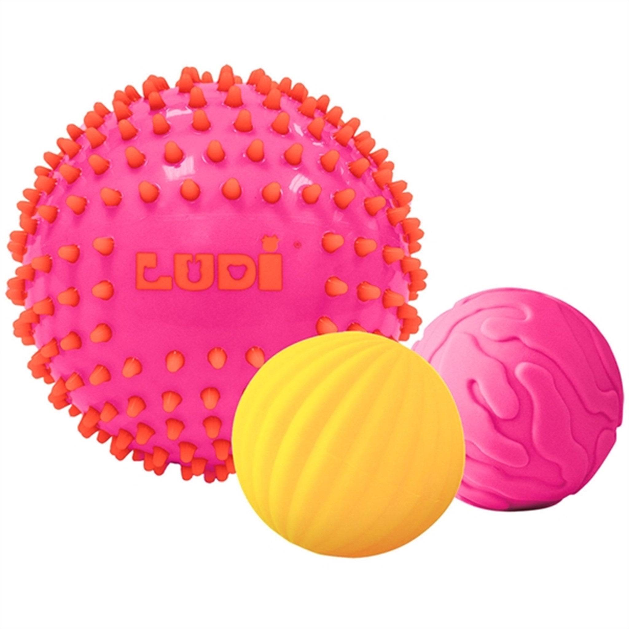 LUDI® Sensory Balls 3 pcs Pink