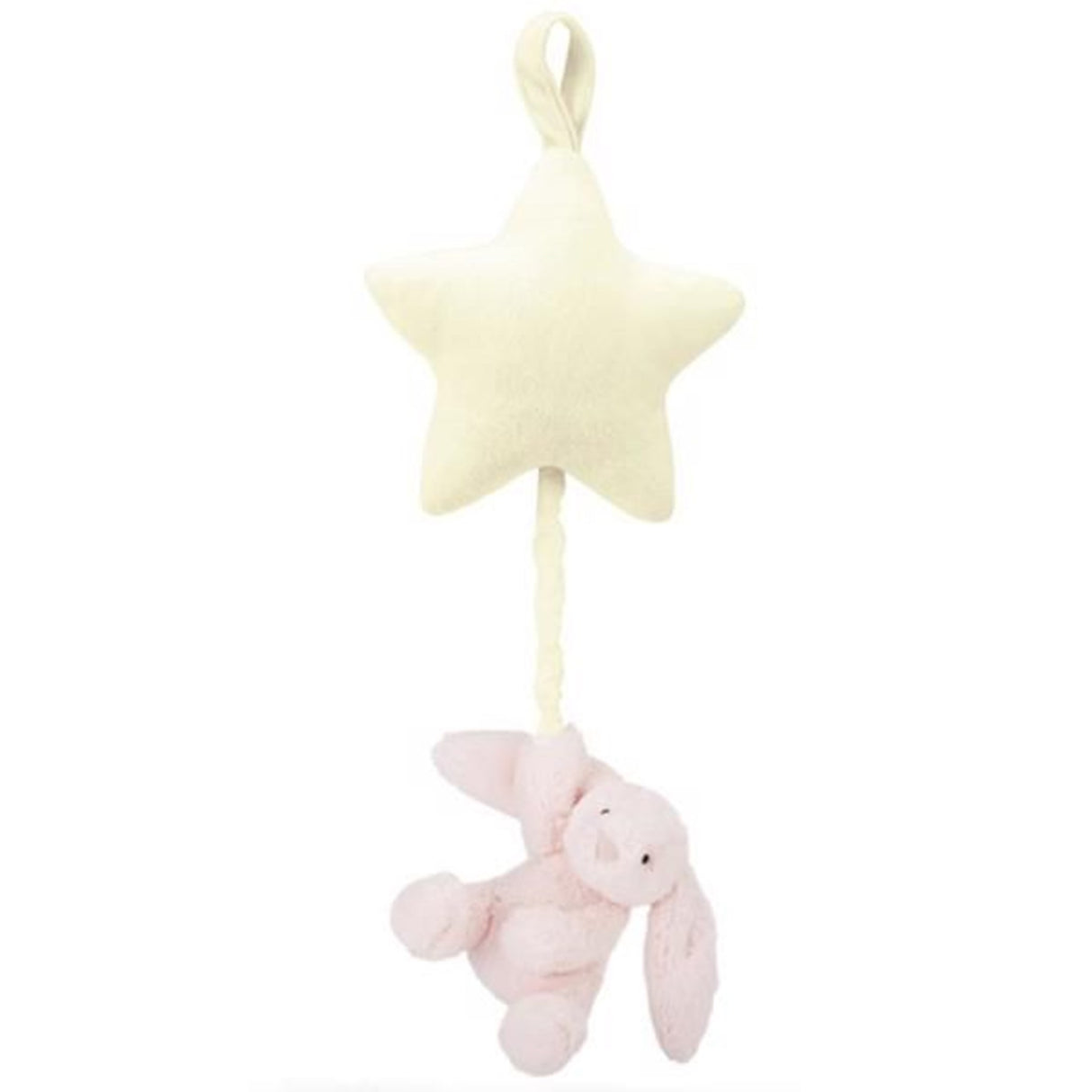 Jellycat Bashful Rabbit Pink Musical Pull BAMS4BP