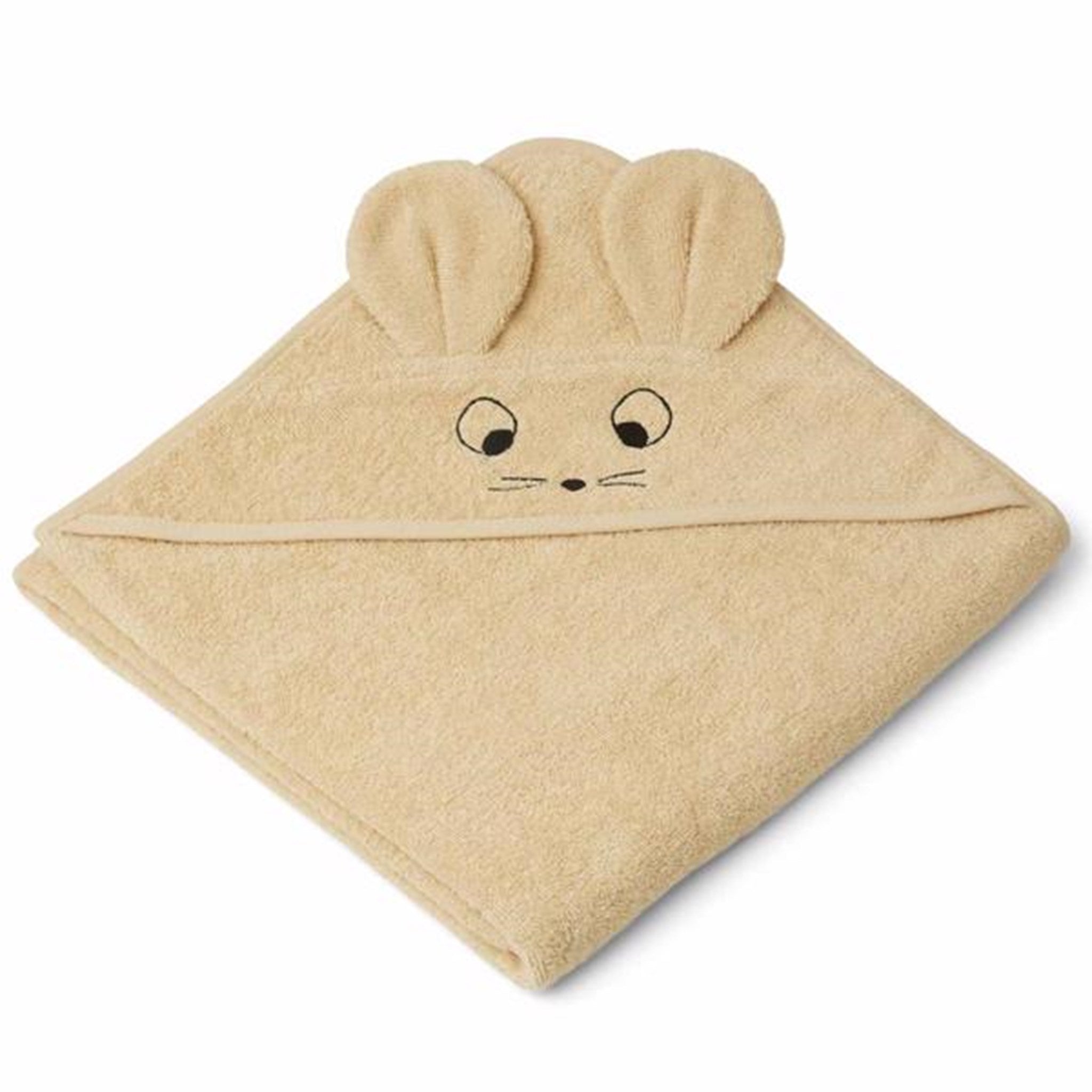 Liewood Augusta Hooded Towel Mouse Wheat Yellow