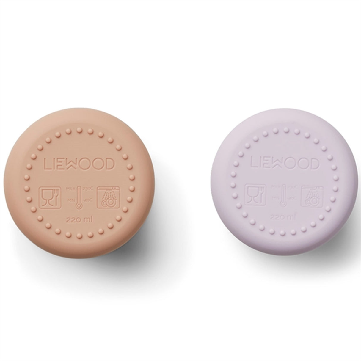 Liewood Ethan Silicone Cup 2-Pack Cat Light Lavender Rose Mix