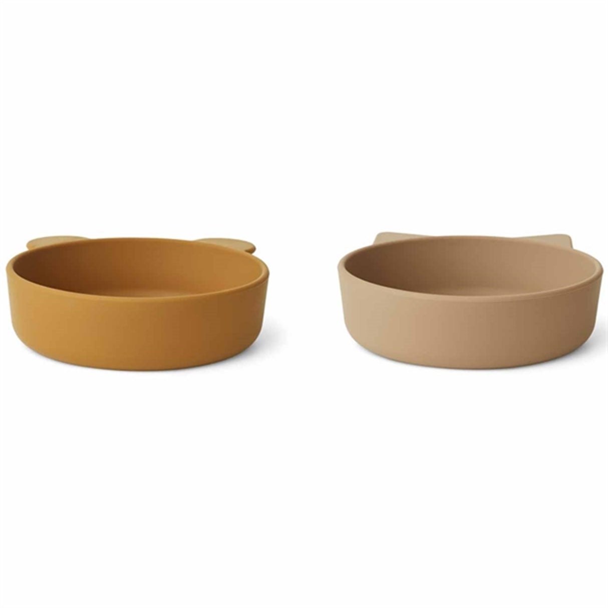 Liewood Vanessa Silicone Bowl 2-pack Golden Caramel Oat Mix