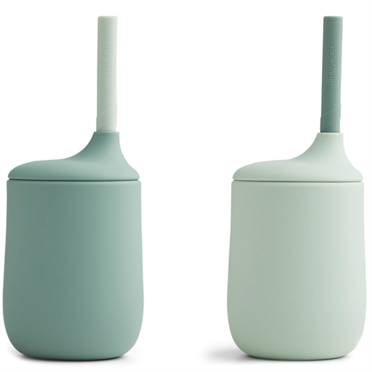 Liewood Ellis Sippy Silicone Sippy Cup 2-Pack Mint Mix
