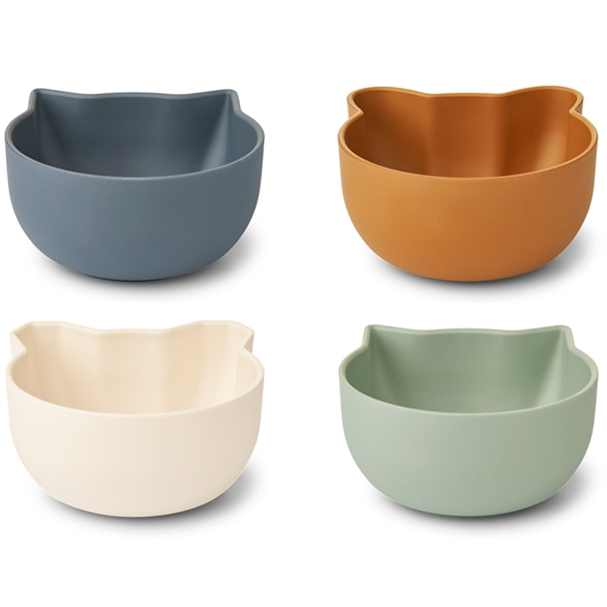 Liewood Filiz Silicone Bowl 4-Pack Blue Multi Mix