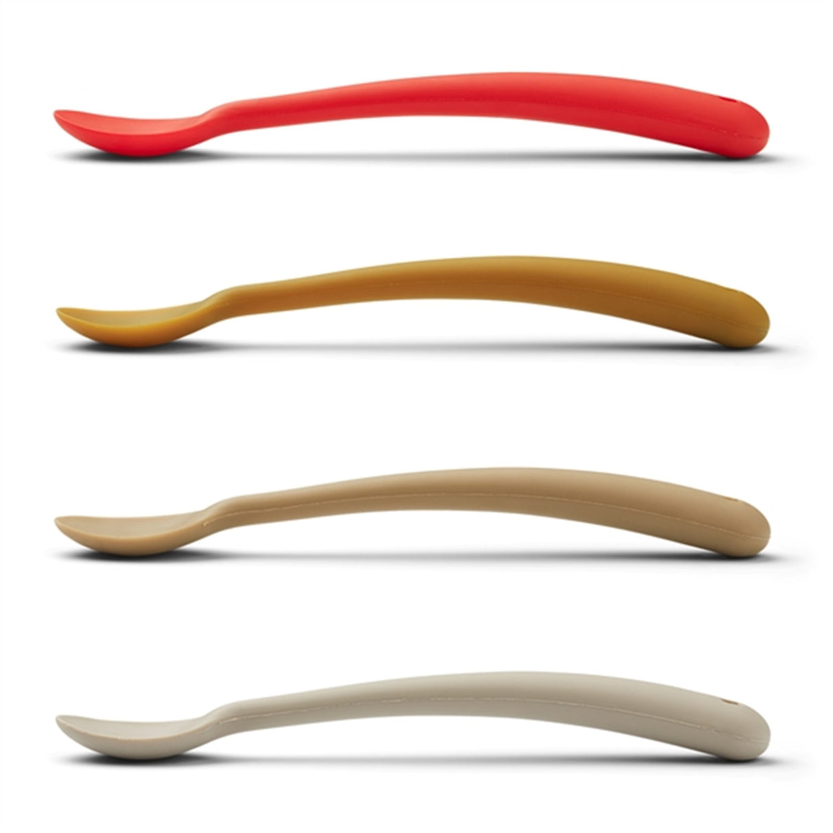Liewood Siw Feeding Spoons 4-pack Apple Red Multi Mix