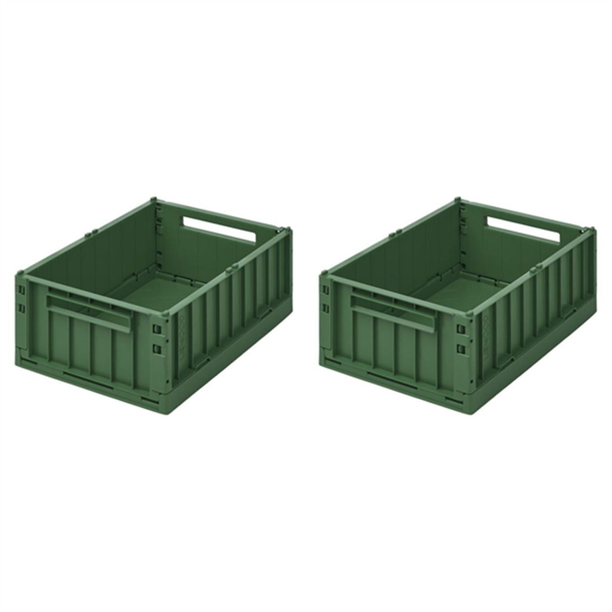 Liewood Weston Storage Box M Garden Green 2-Pack