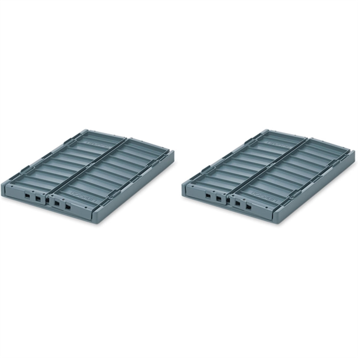 Liewood Weston Storage Box M Whale Blue 2-Pack