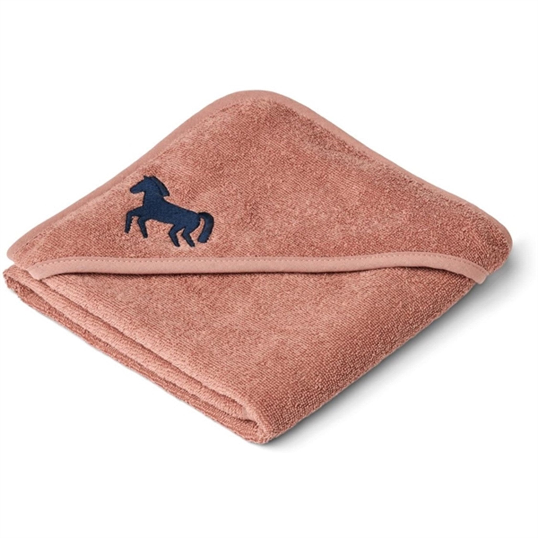 Liewood Batu Baby Hooded Towel Horses/Dark Rosetta
