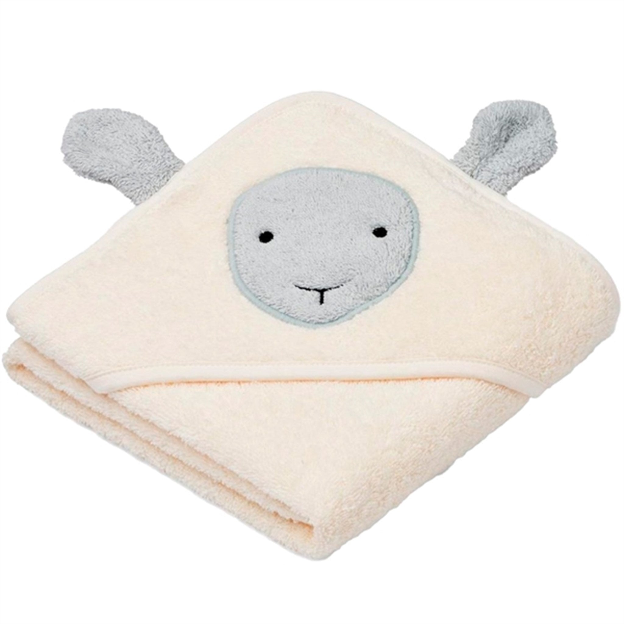 Liewood Albert Sheep Hooded Towel Creme De La Creme