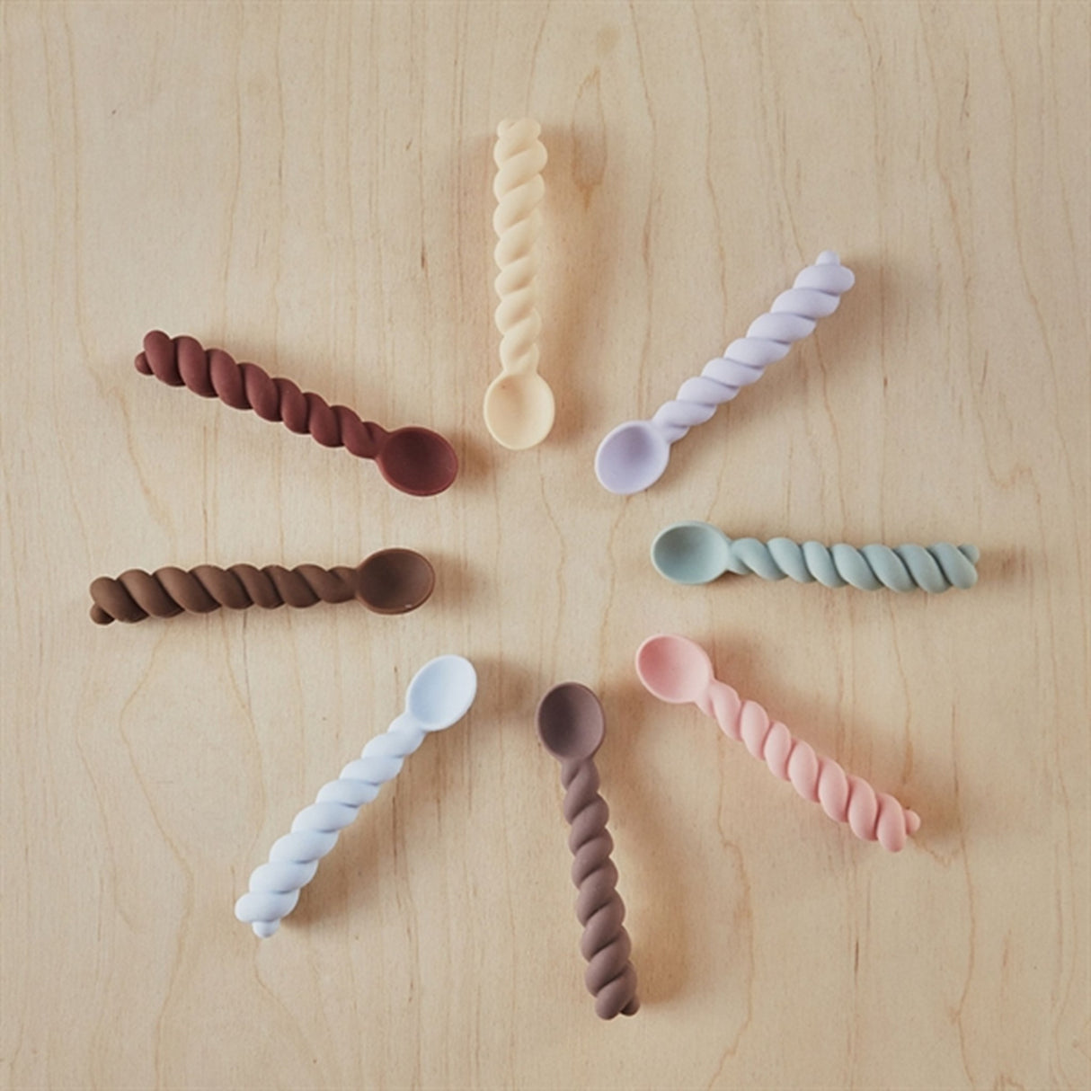 OYOY Mellow Spoon 3-pack Lavender/Vanilla/Light Rubber