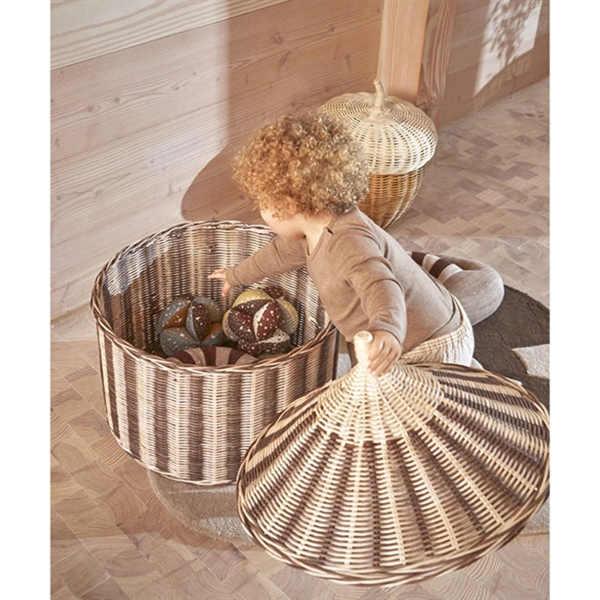 OYOY Circus Basket Nutmeg