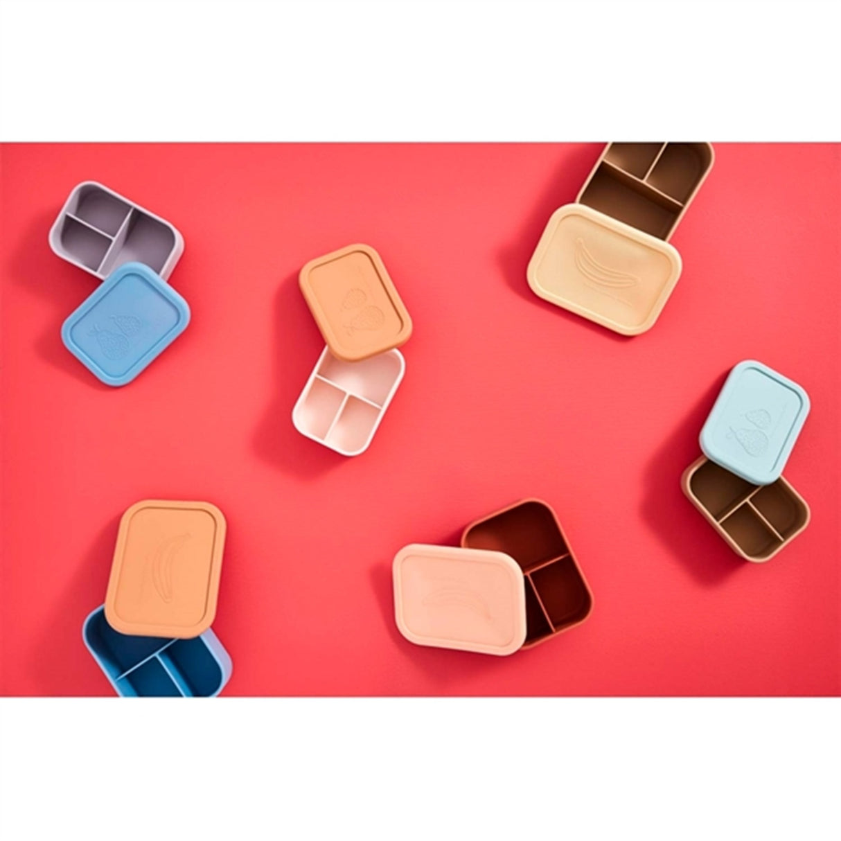 OYOY Yummy Lunch Box Small Blue/Clay