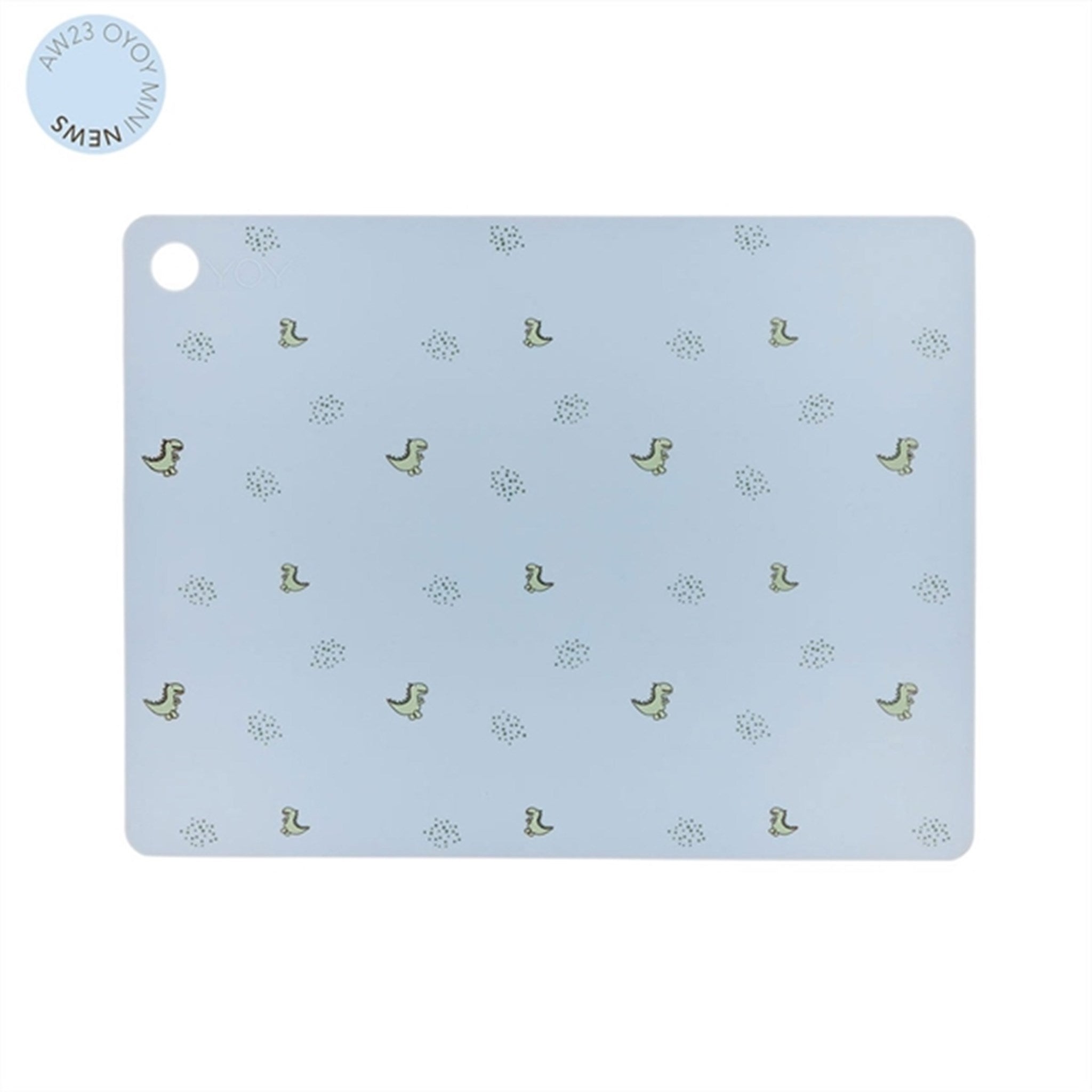 OYOY Placemat Theo Dino Pale Blue