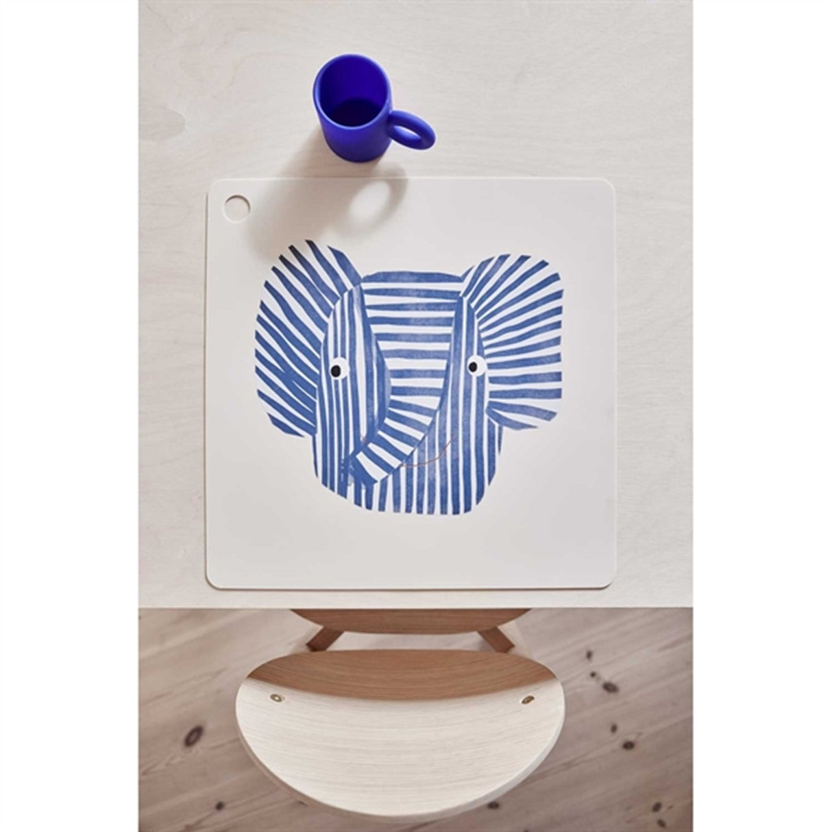 OYOY Nomu Cup 2-pack Optic Blue / Light Rubber