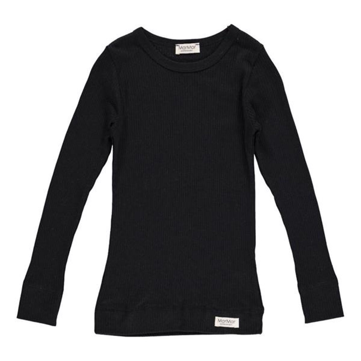 MarMar Modal Tee Plain LS Black