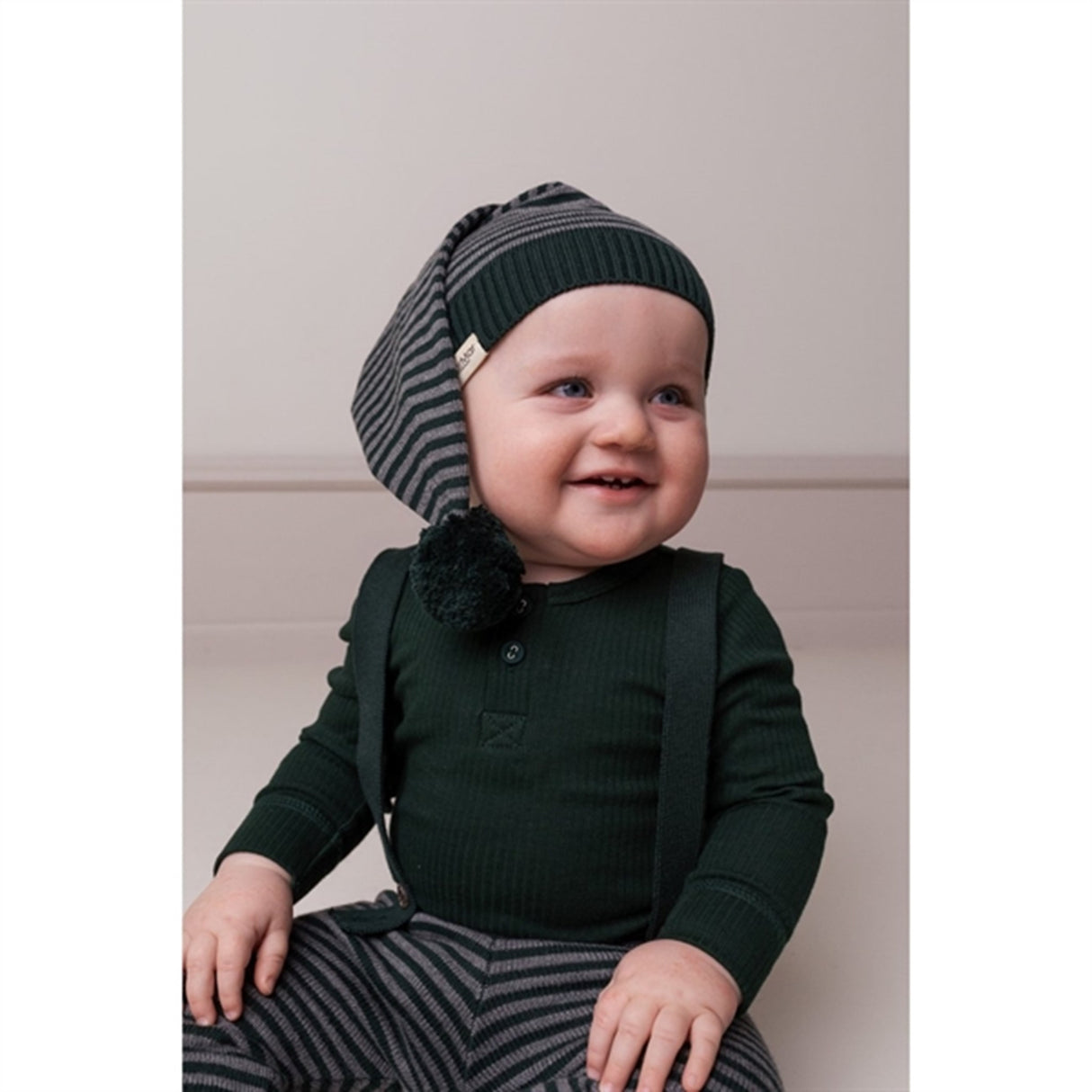 MarMar Dark Leaf Stripe Alfen Christmas Hat