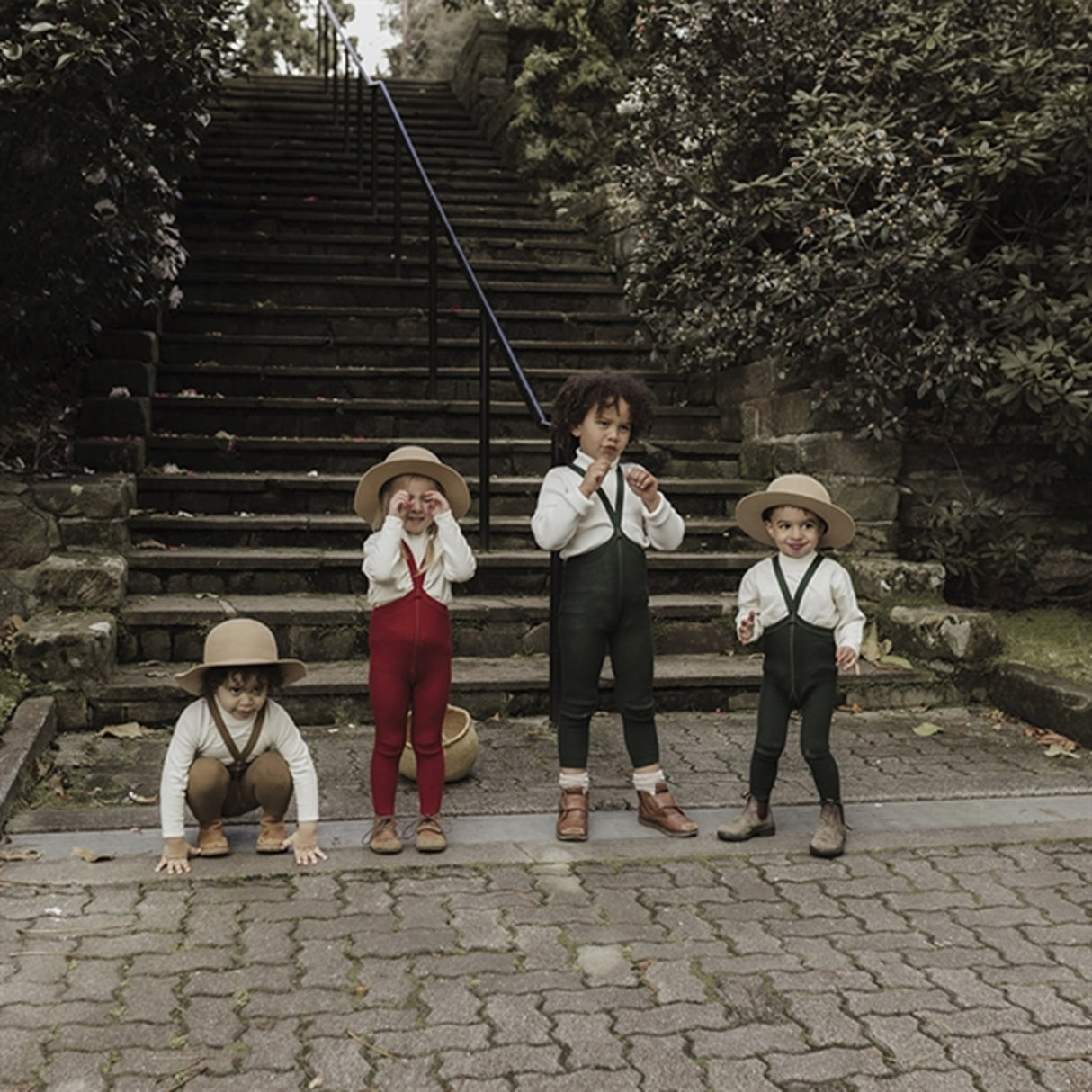 Silly Silas Footed Tights Maple Leaf