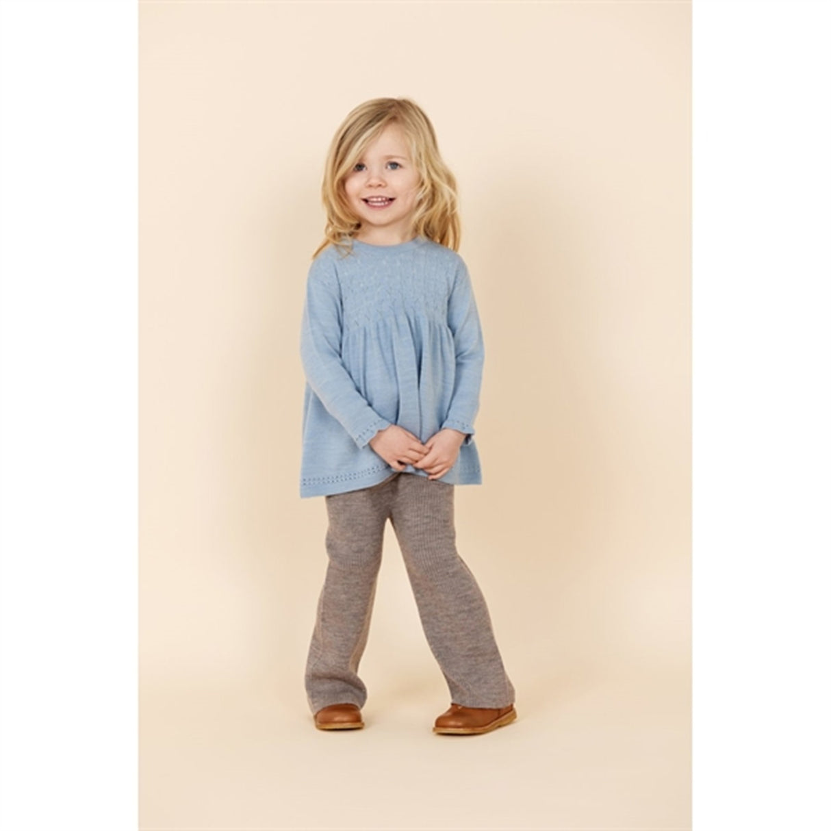 Copenhagen Colors Natural Melange Merino Wide Rib Pants