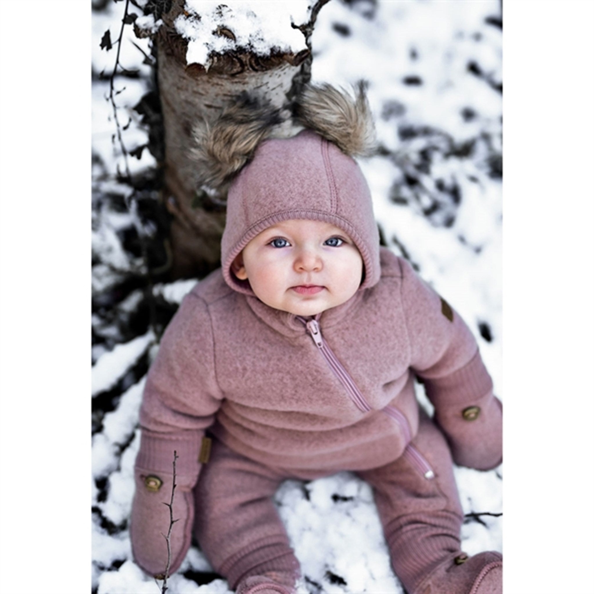 Mikk-Line Wool Baby Suit Burlwood 3