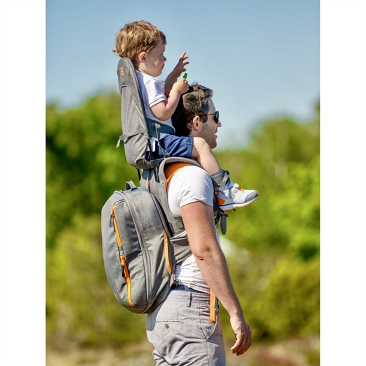 MiniMeis Backpack Grey Melange