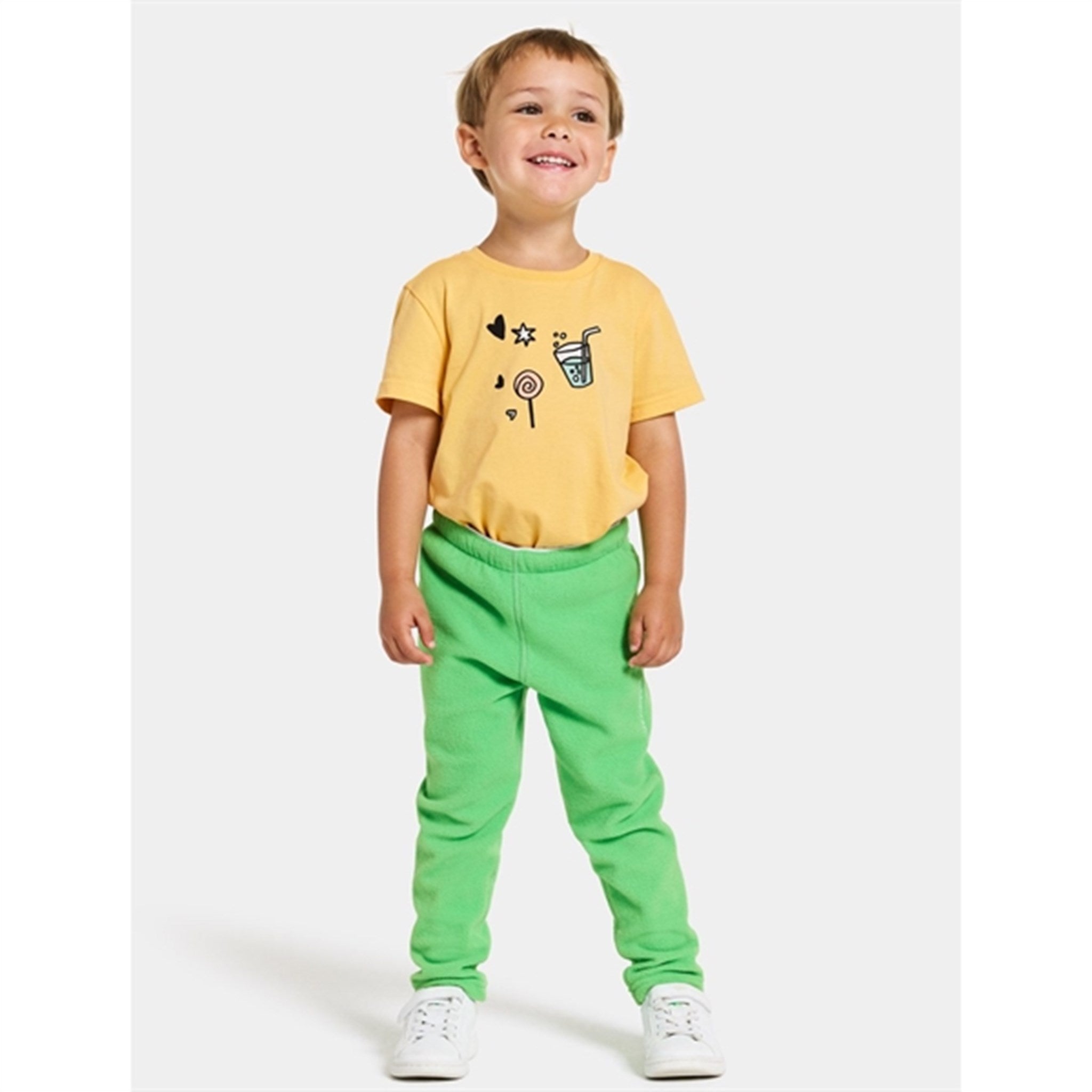 Didriksons Frog Green Monte Kids Fleece Pants 3